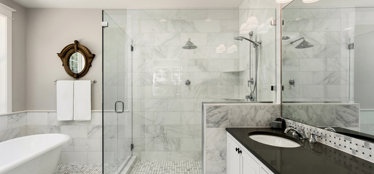 bathroom shower door installation in Valrico